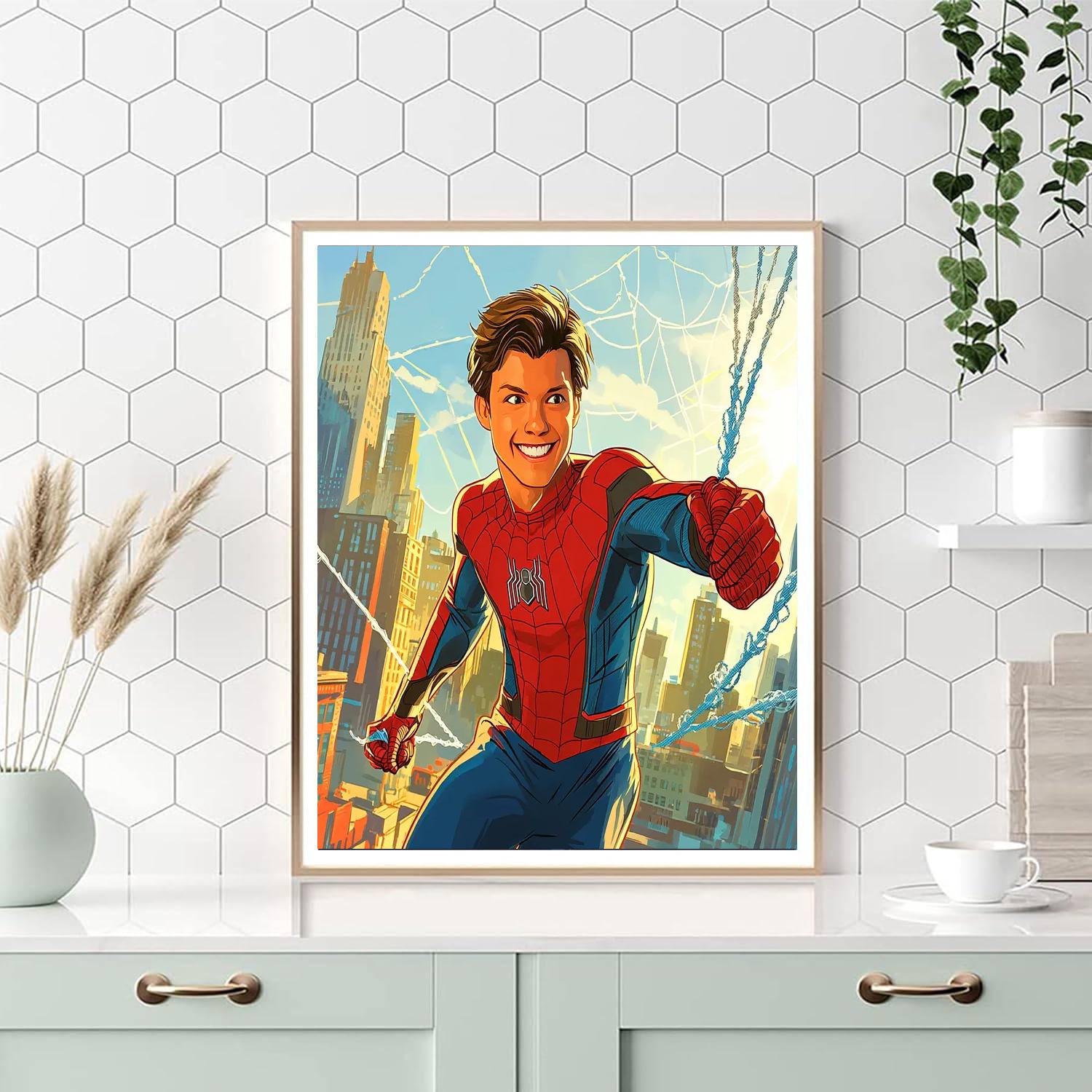 Tom Holland: The Enthusiastic Spirit Of Spider-man Numbered Painting Kits