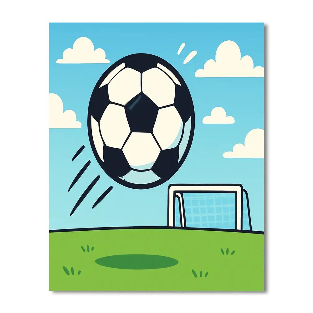 Sporty Soccer Ball Paint By Numbers Kits