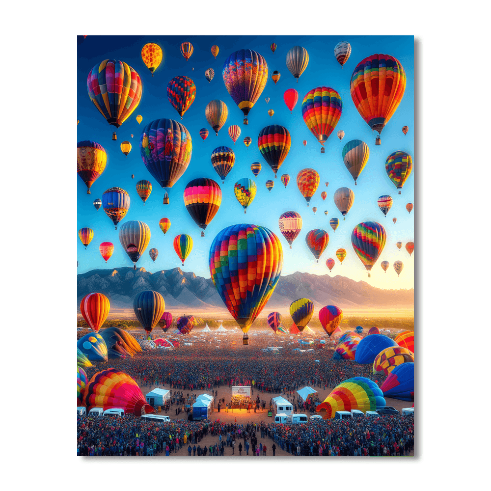The International Balloon Fiesta - Usa Paint By Numbers