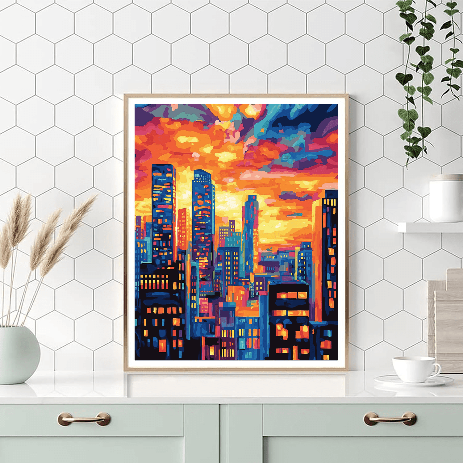 Edward Hopper Inspired Sunset Overdrive  Paint By Numbers