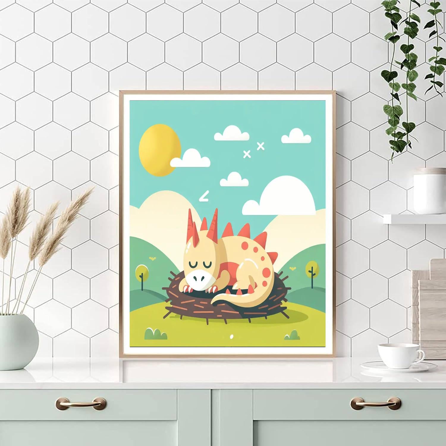 Friendly Dragon’s Roost Paint By Numbers