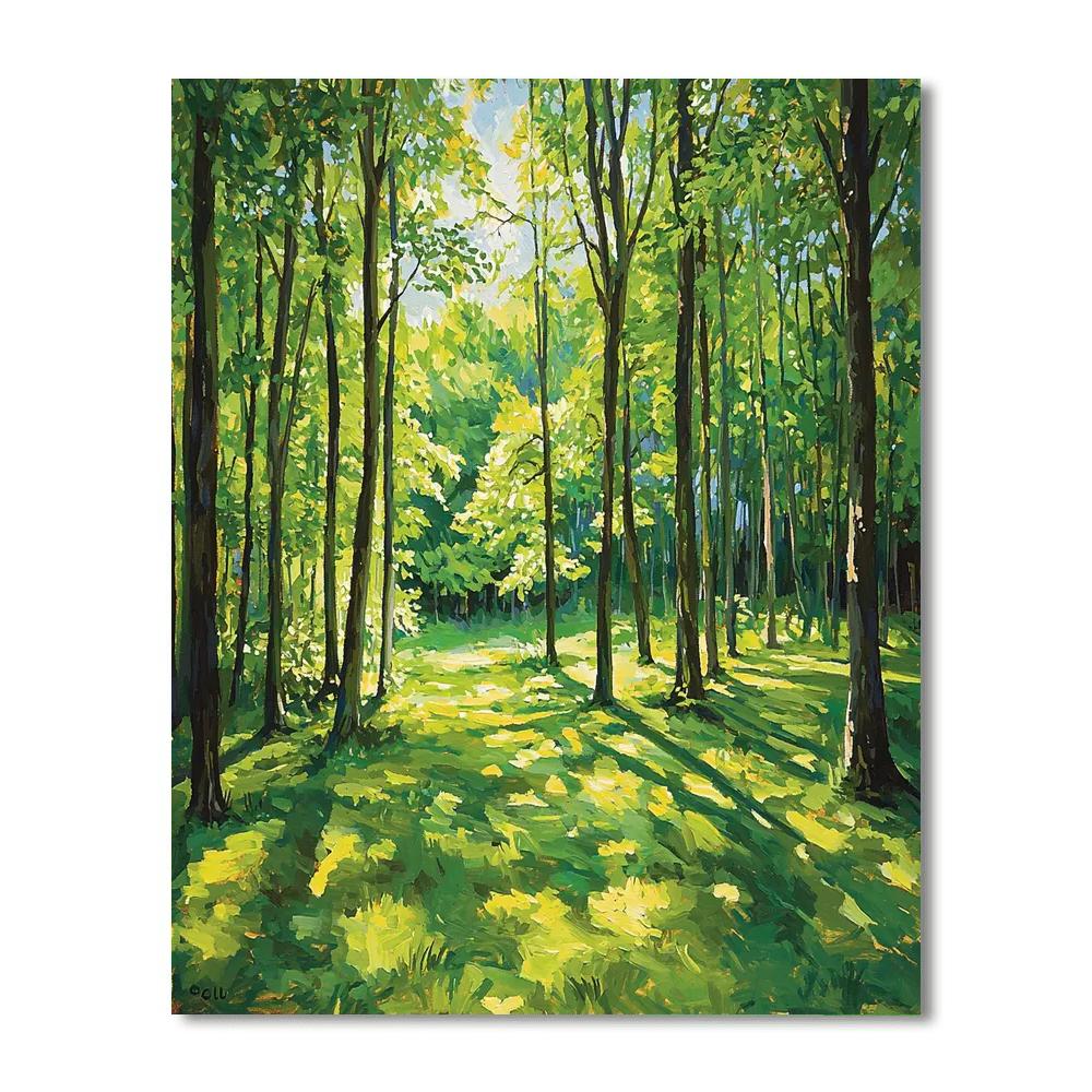 Paul Cézanne Inspired Forest’s Symphony  Painting By Numbers Kit