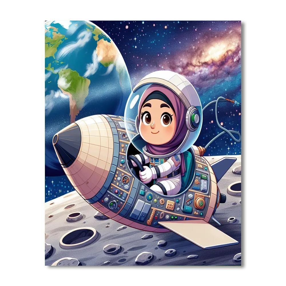 Lunar Voyage DIY Paint By Numbers