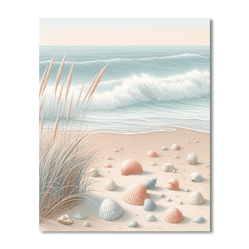Charming Ocean Shoreline Paint By Color