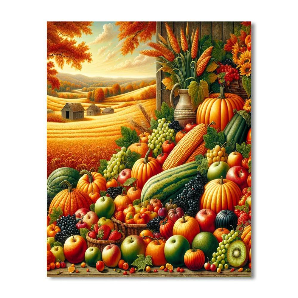 Beautiful Harvest Season Painting By Numbers Kit