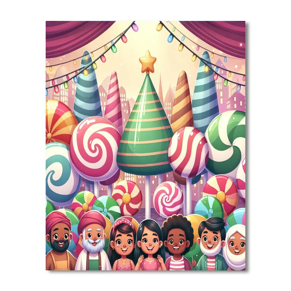 Magical Adventure In Candyland Number Painting