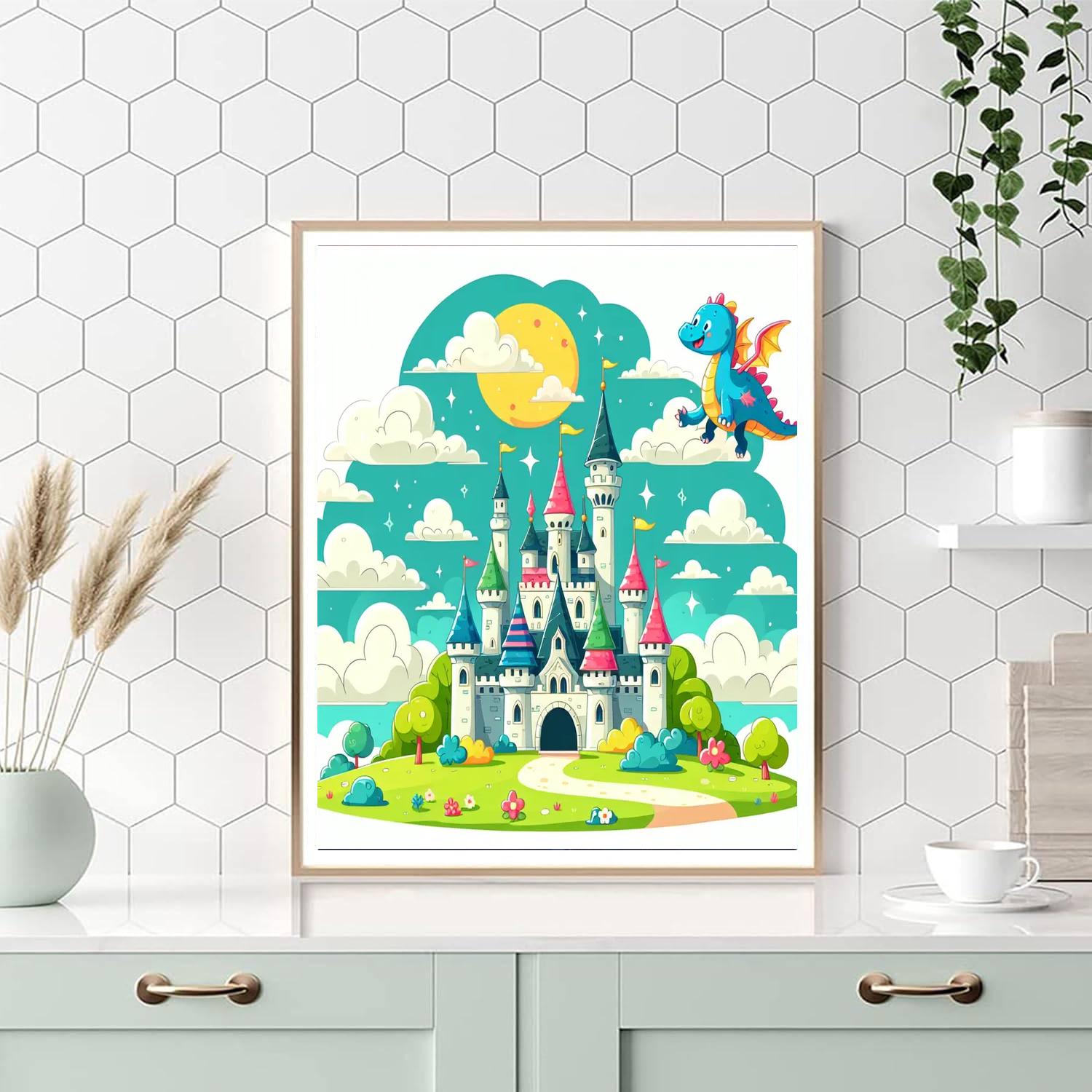 Whimsical Fairy Tale Castles Paint By Number