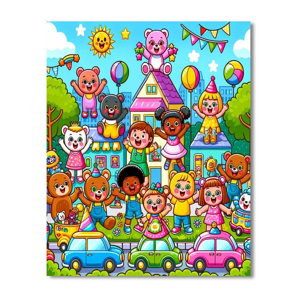 Delightful Toyland Adventure Paint By Numbers Kits