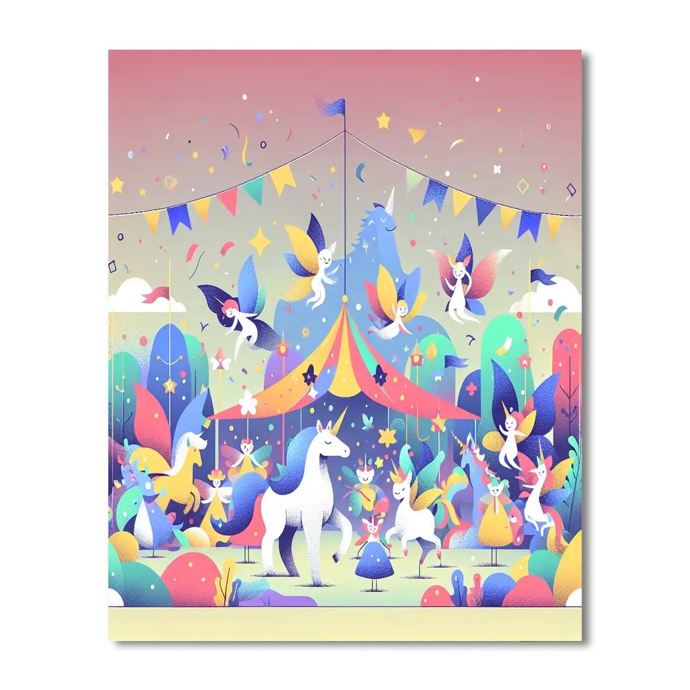 Festival Of Colorful Dreams Numbered Painting Kits