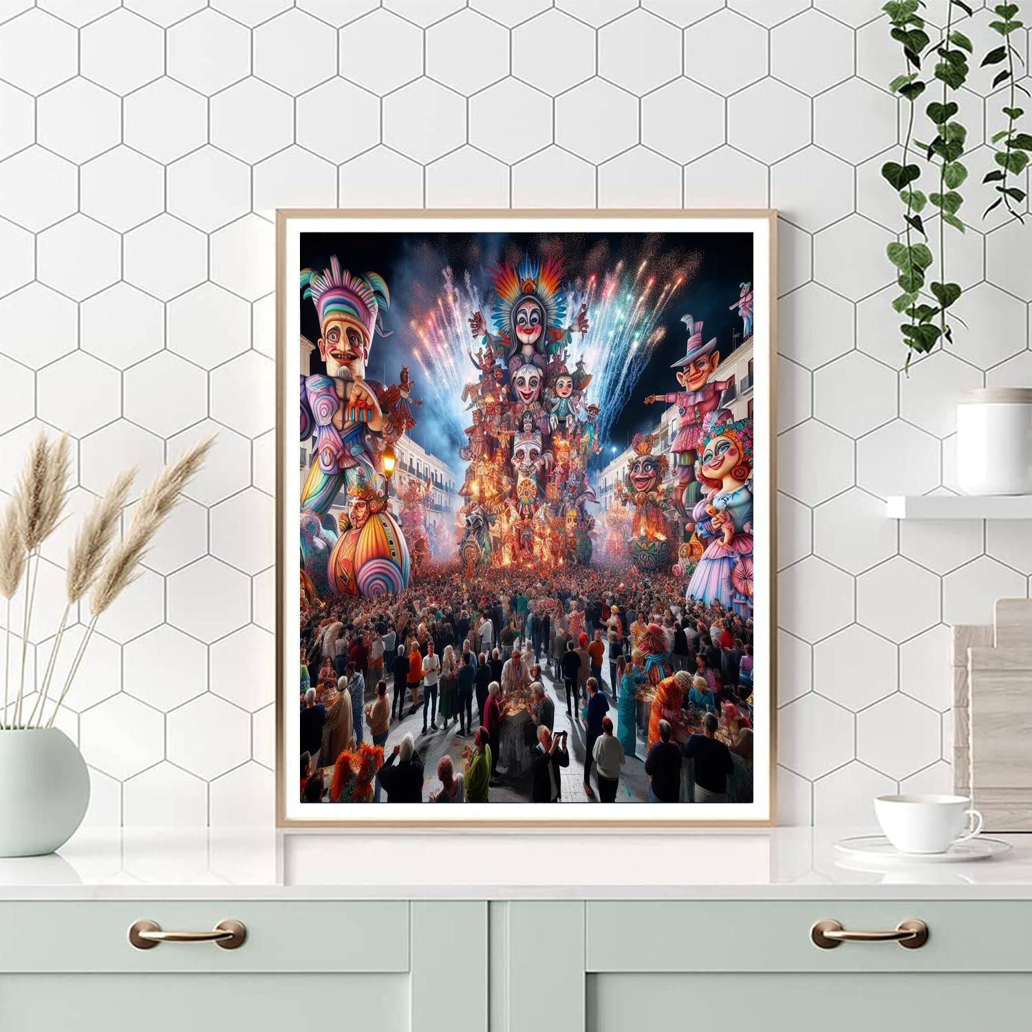 Las Fallas Festival Paint By Numbers Art