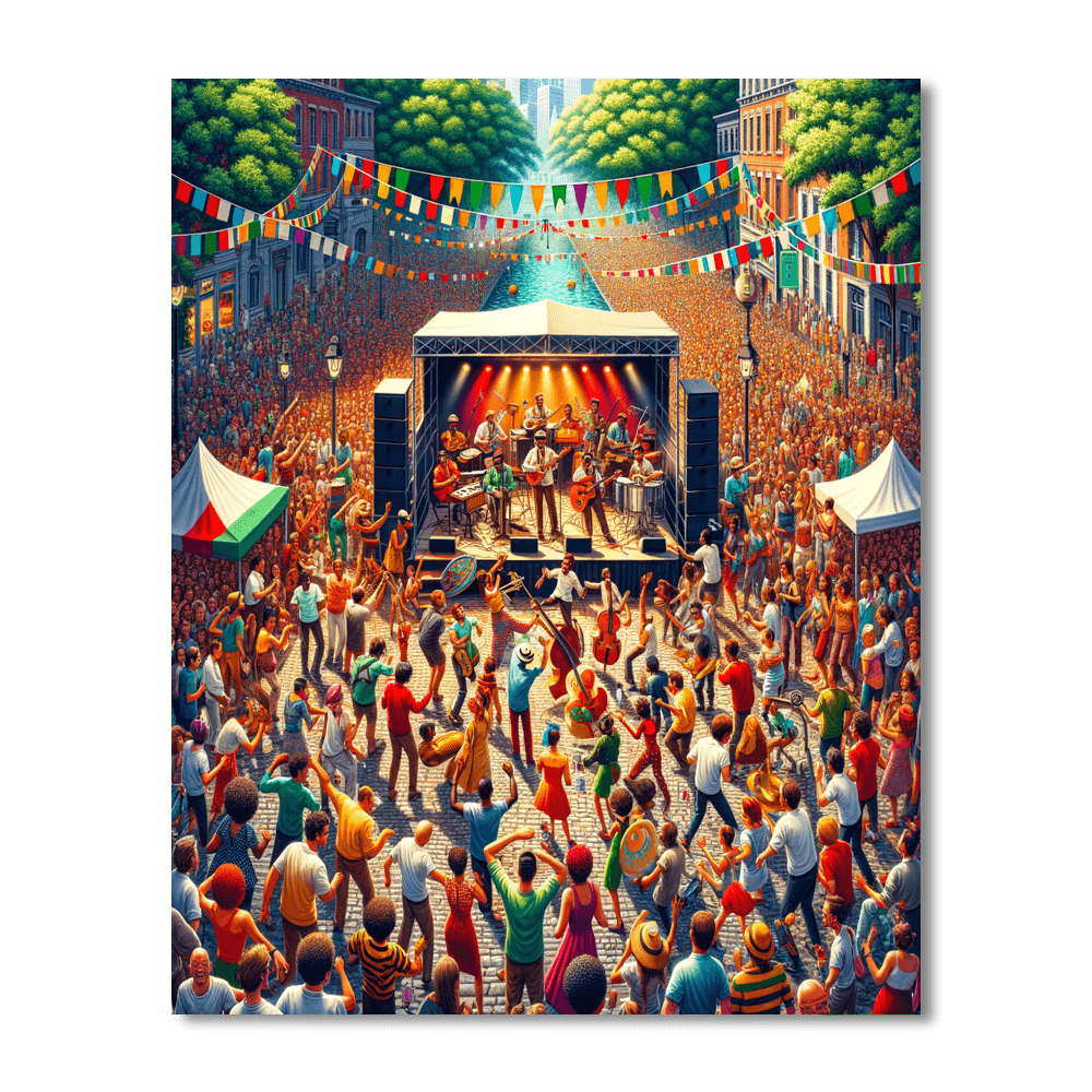 The Fête De La Musique Paint By Number