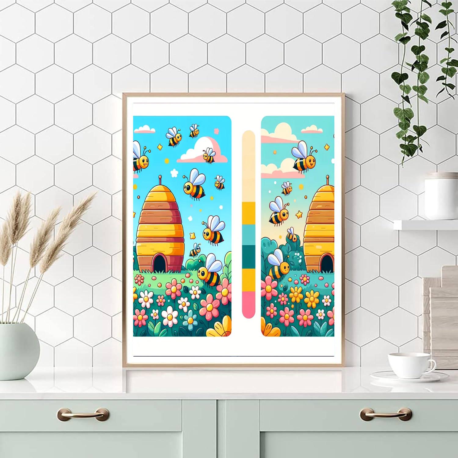 Busy Beehive Exploration DIY Paint By Numbers