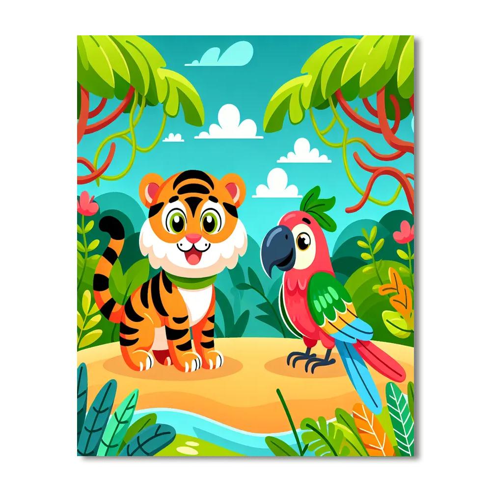 Jungle Kingdom DIY Paint By Numbers
