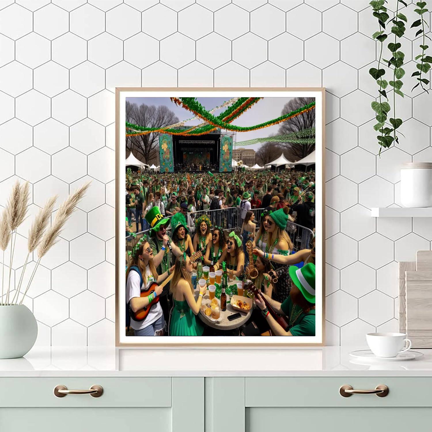 Shamrock Fest Number Painting