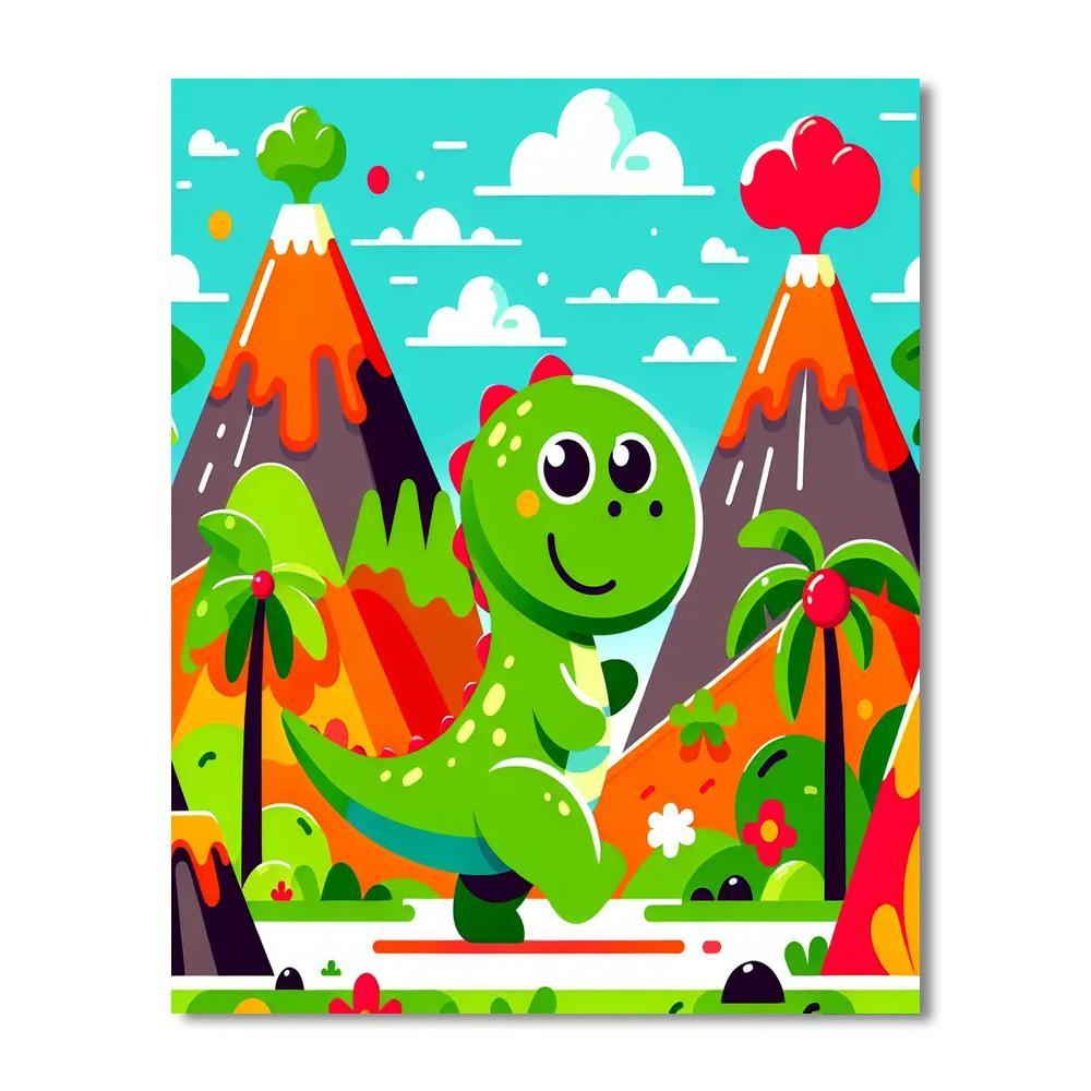 Dinosaur Explorer Quest Paint By Number