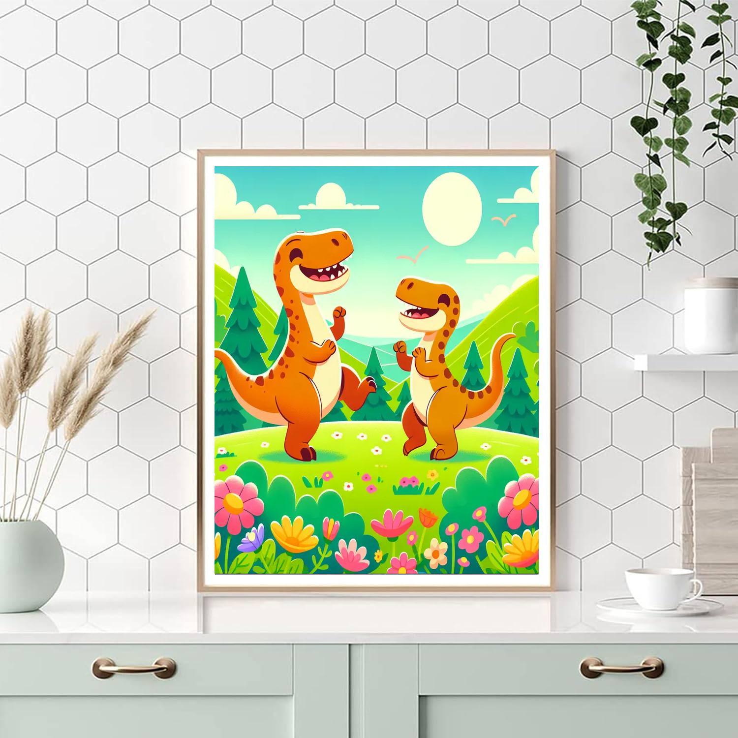 Dancing Dino Discovery Paint By Number