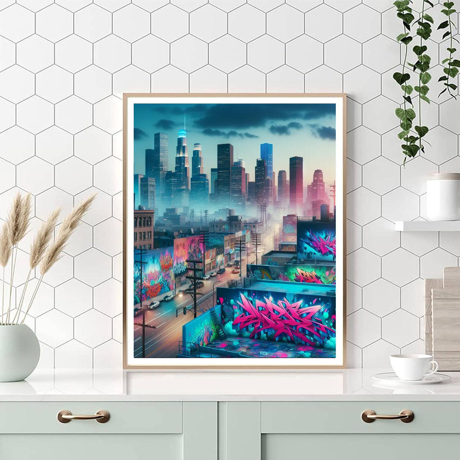 Urban Graffiti Wonderland Numbered Painting Kits