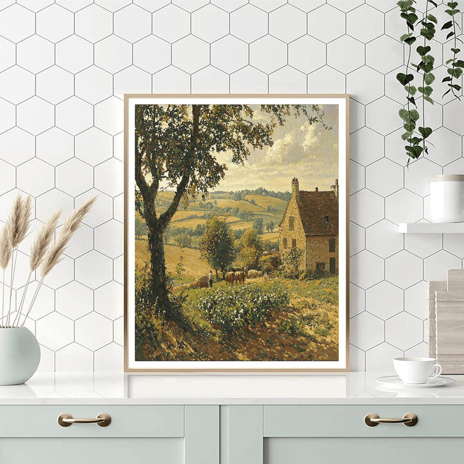 Jean-François Millet Inspired Reflections Of The Past  Painting By Numbers Kit