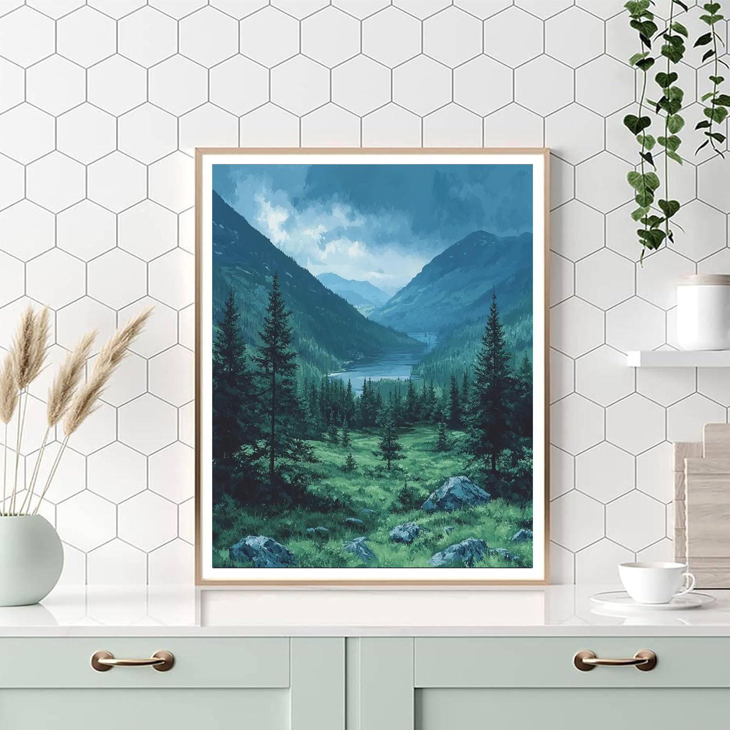 Thomas Cole Inspired Wilderness Echo  Paint By Number