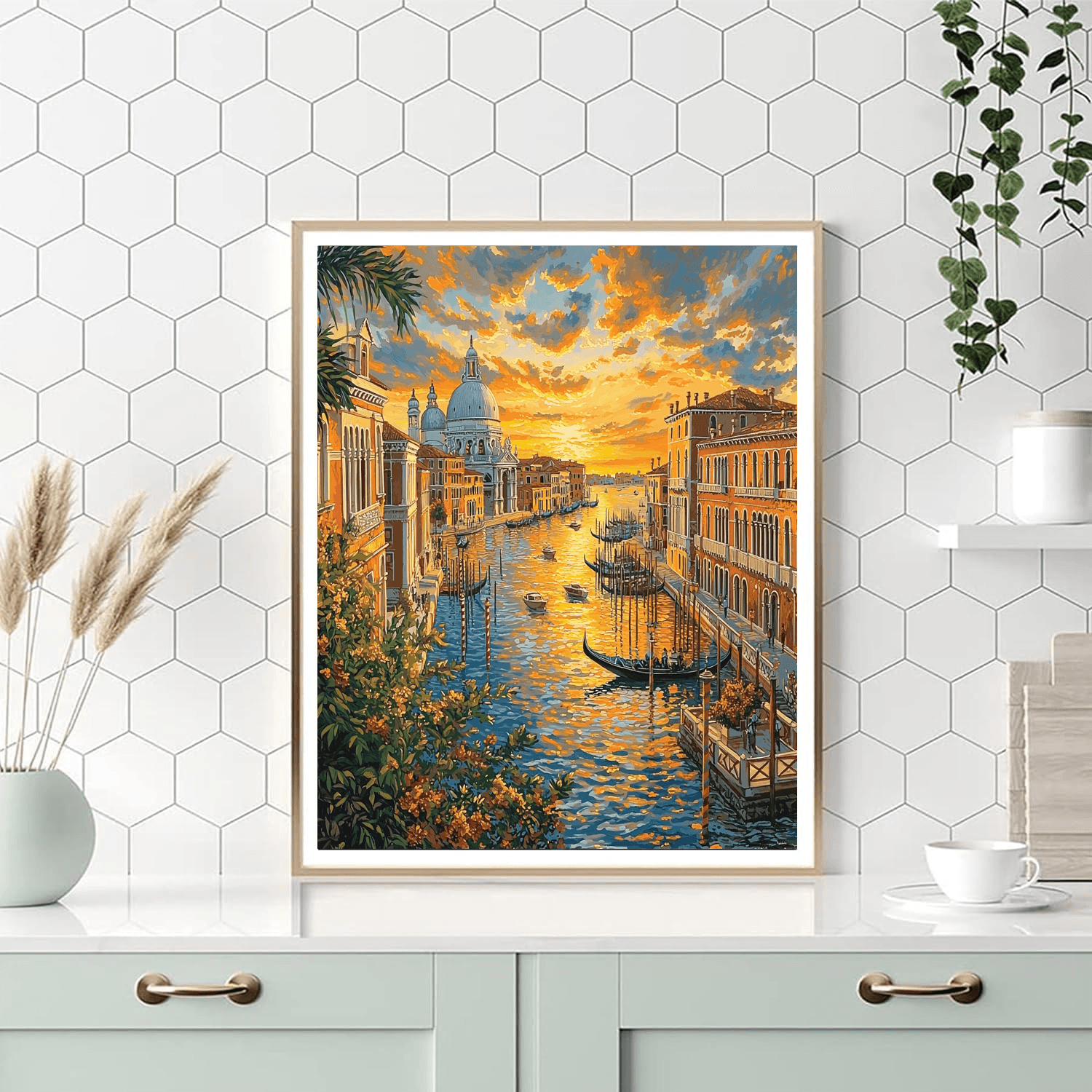 Canaletto Inspired Timeless Journey  Paint By Numbers Art