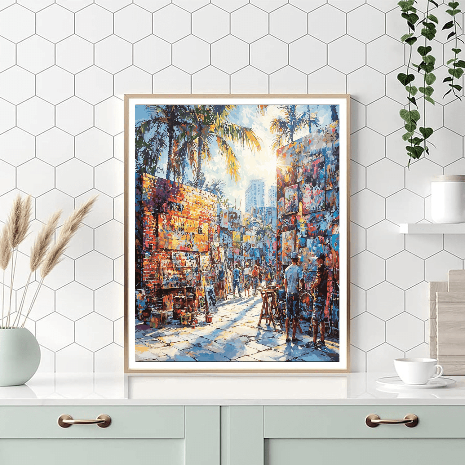 Street Art District Painting By Numbers Kit