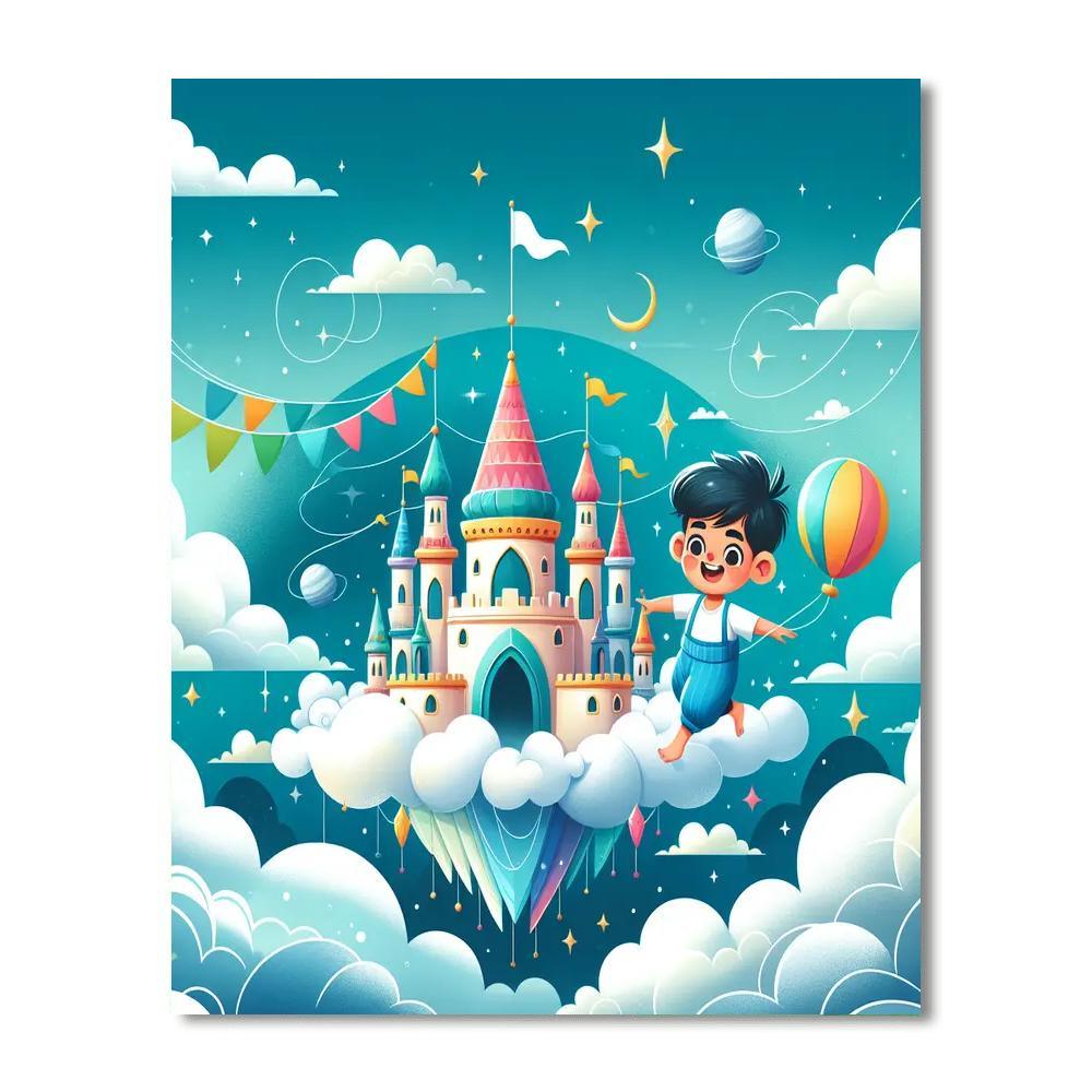 Floating Castle Adventure Paint By Numbers Kits