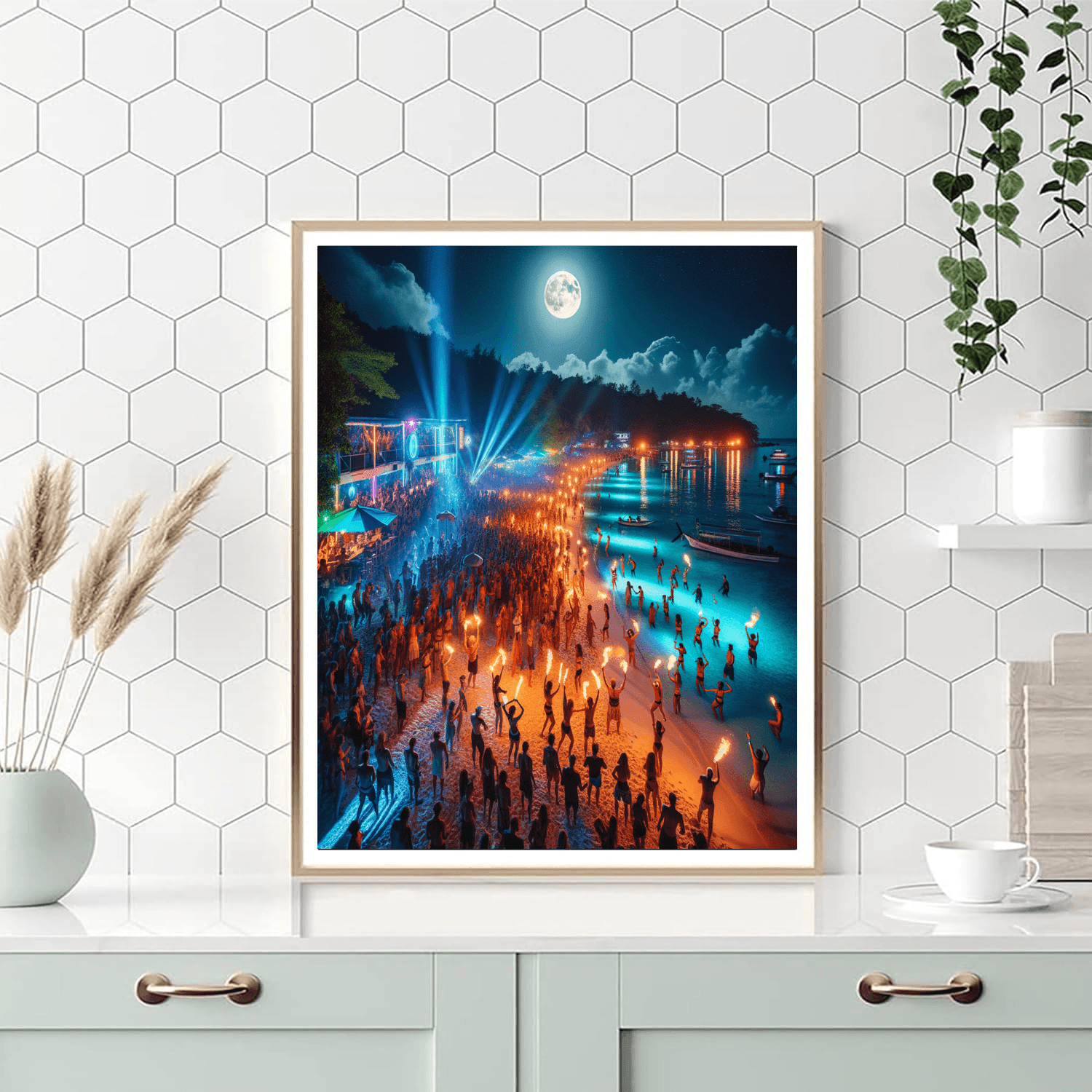 Full Moon Party Paint By Number