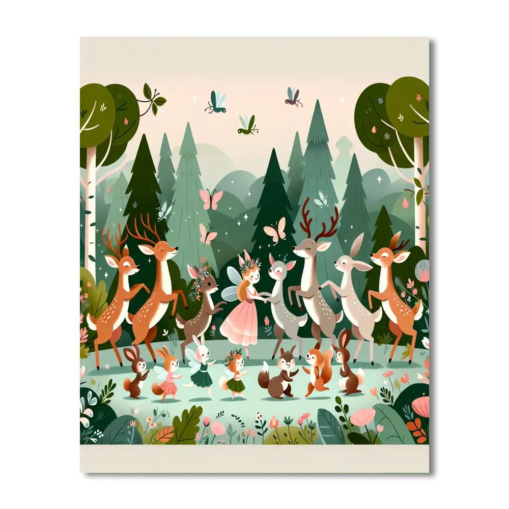 Celtic Woodland Dance DIY Paint By Numbers