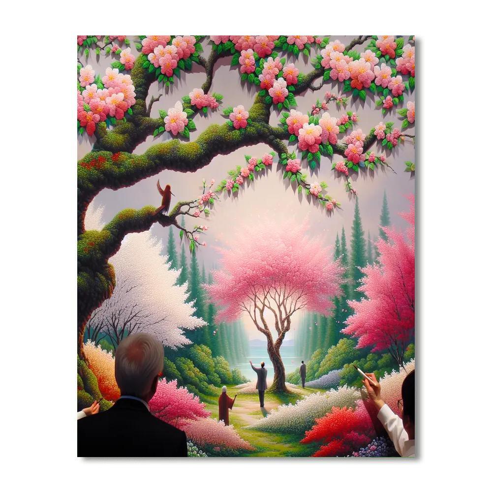 Spring Blossom Celebration Paint By Numbers Art