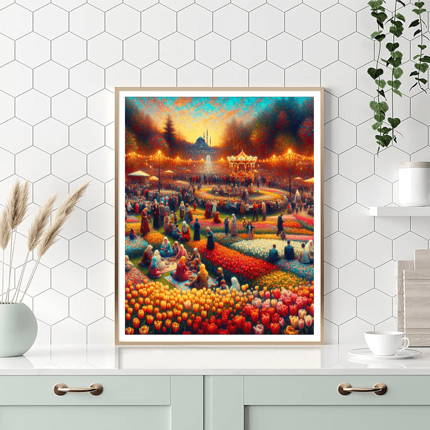 Istanbul Tulip Festival DIY Paint By Numbers