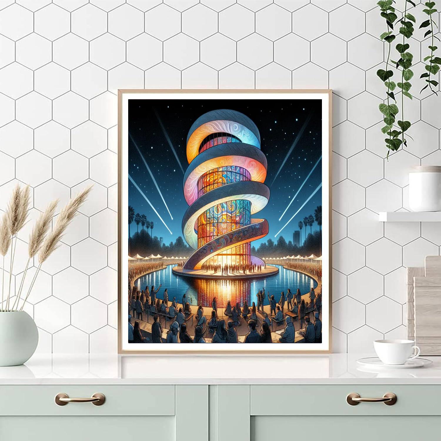 Guggenheim Bilbao’s Festival Of Lights Paint By Number