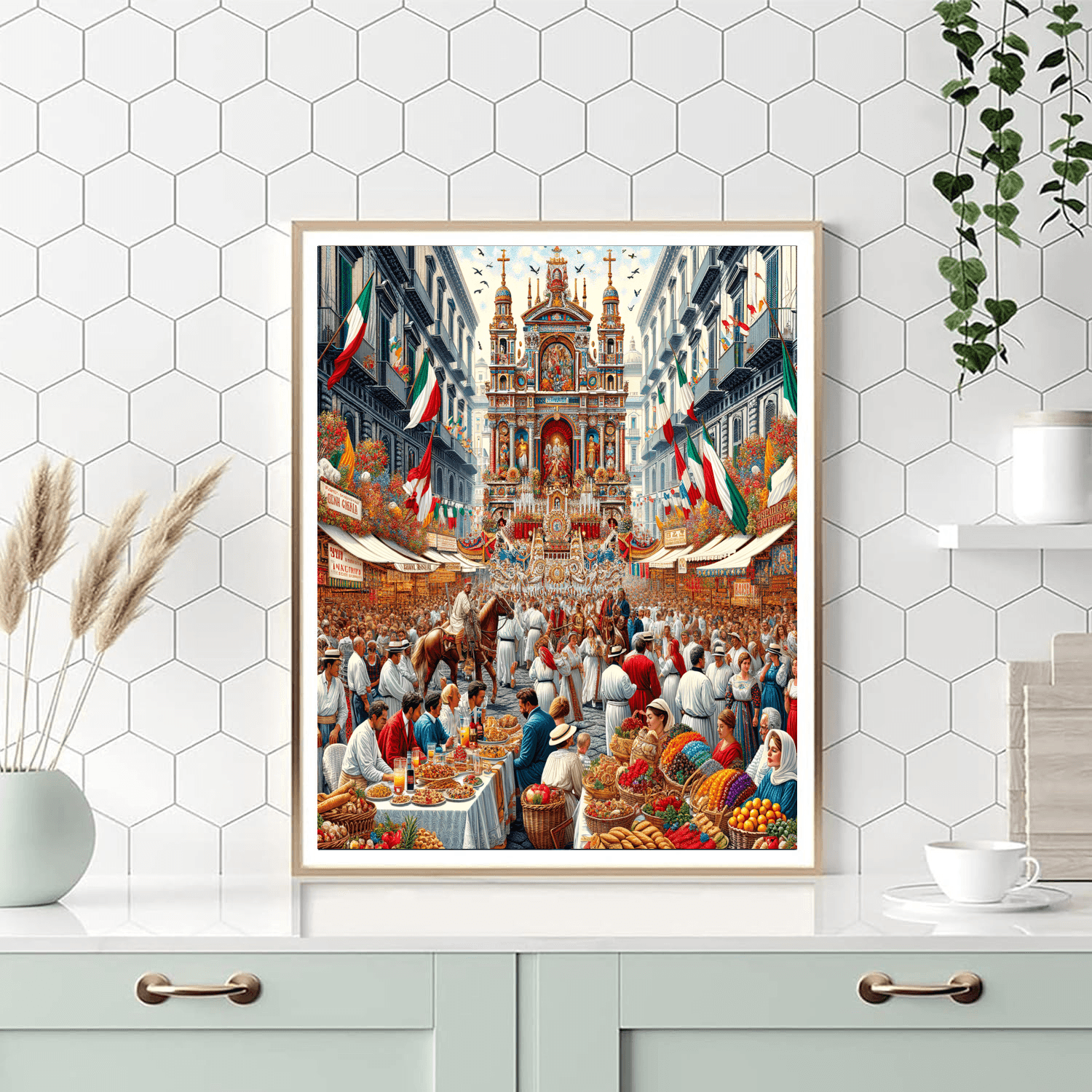 Feast Of San Gennaro - Italy Number Painting
