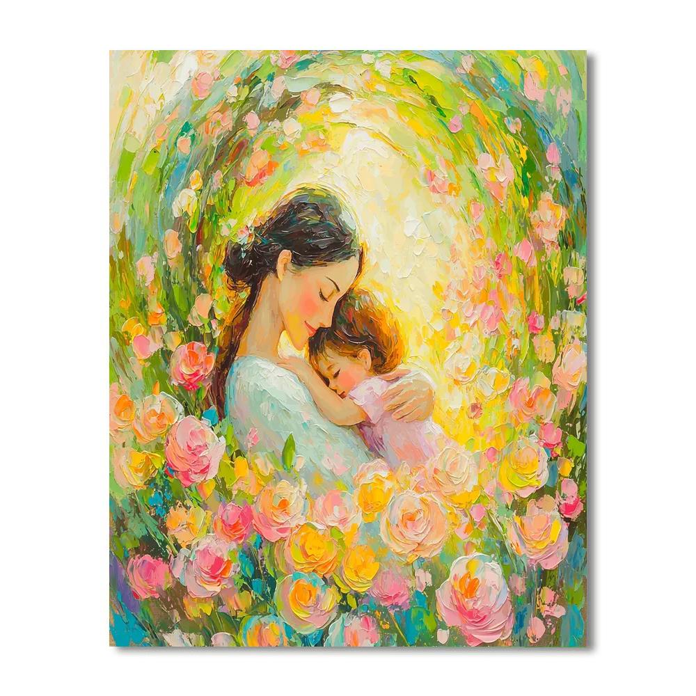 A Mother's Love Blossoms DIY Paint By Numbers