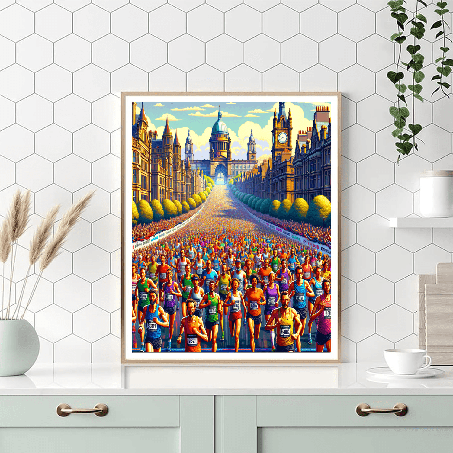 The Great North Run - England Number Painting