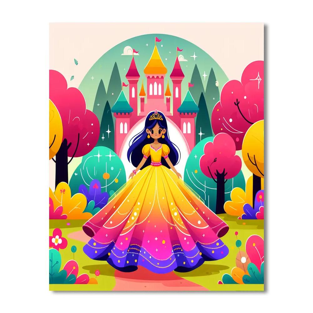 Princess In Fairyland Numbered Painting Kits