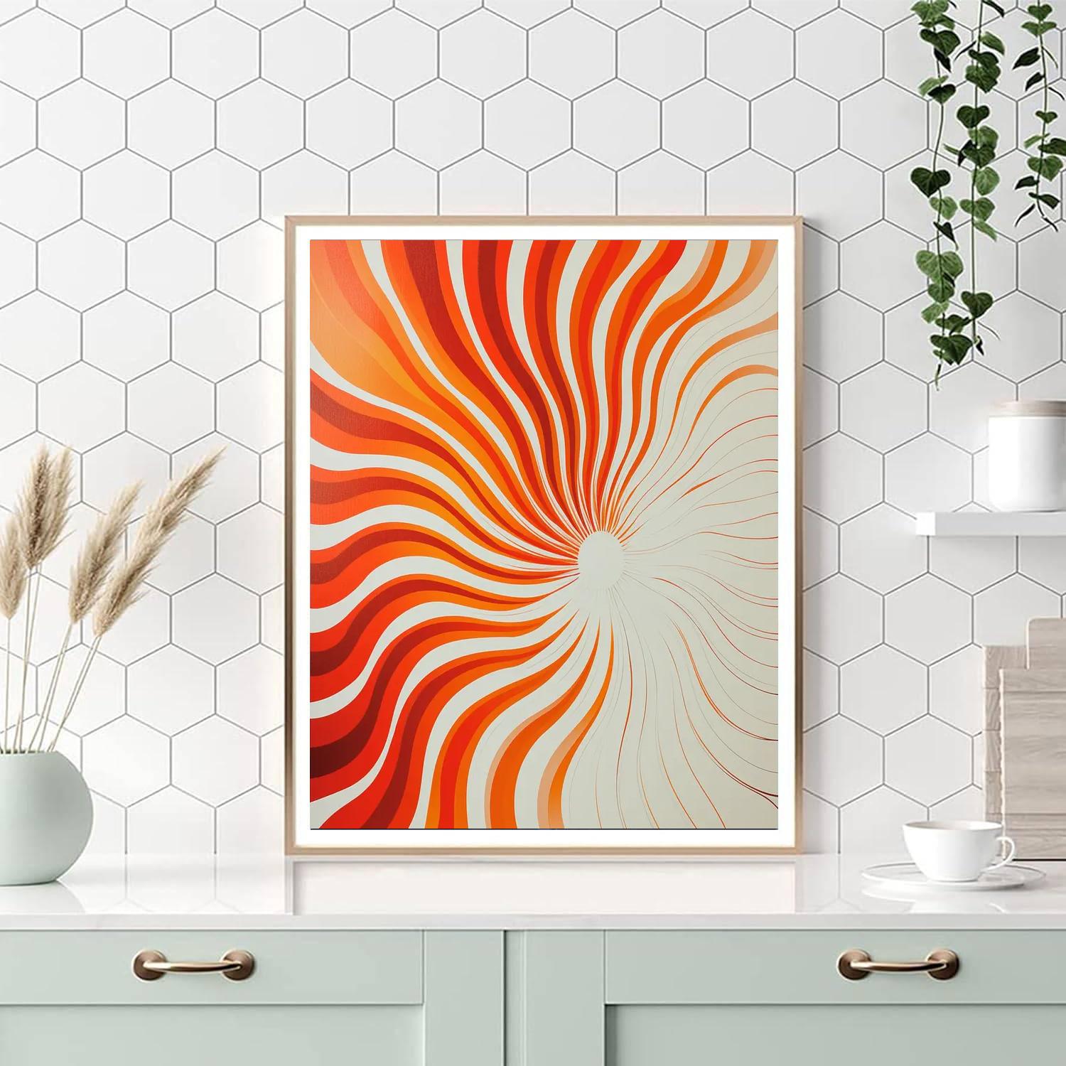 Yayoi Kusama Inspired Spirals Of The Mind  DIY Paint By Numbers