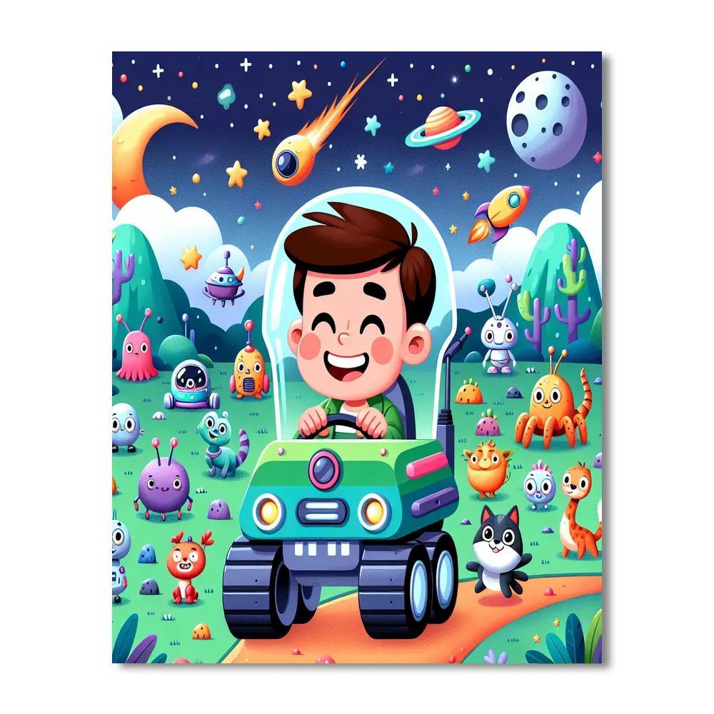 Galactic Zoo Safari Paint By Numbers Kits
