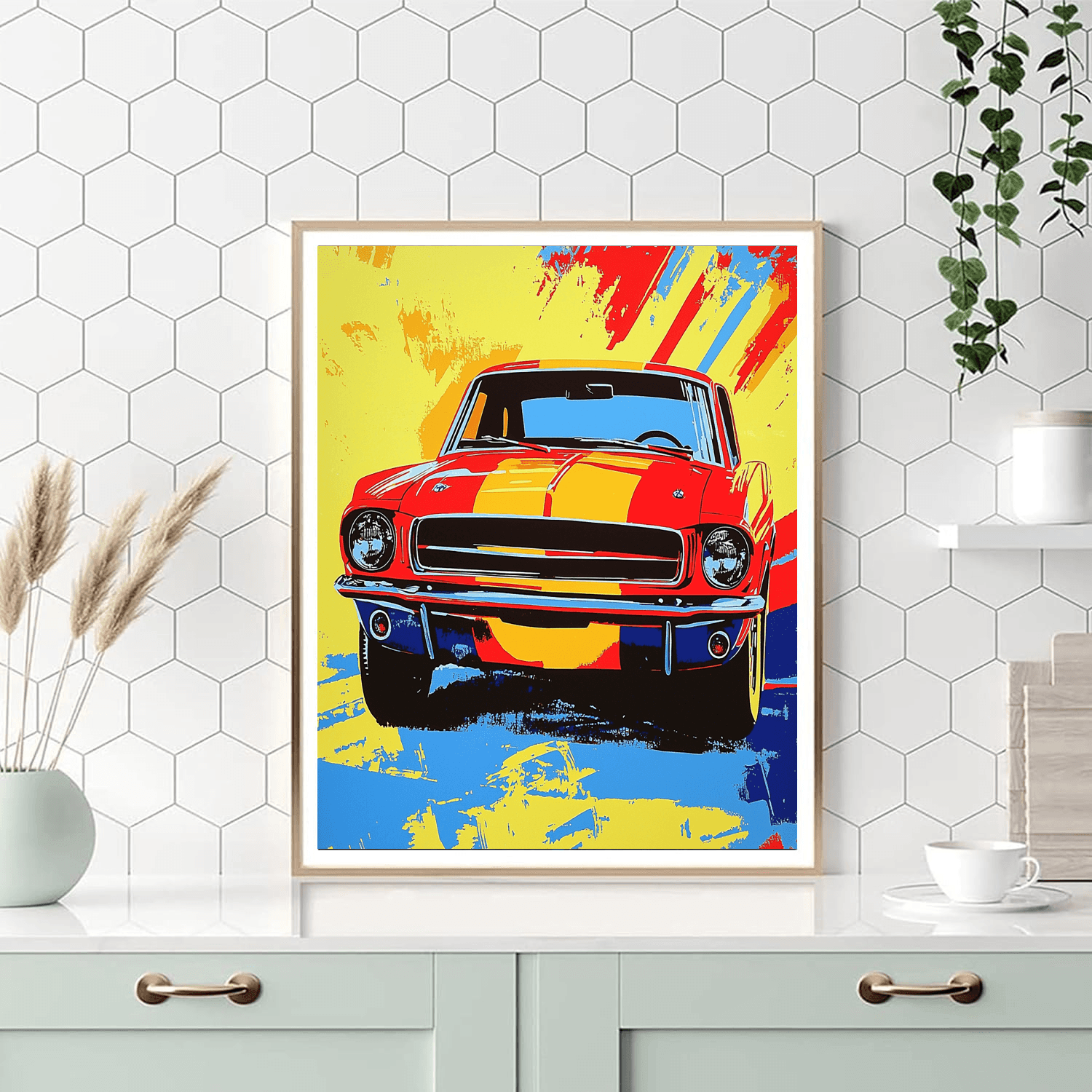 Andy Warhol Inspired Retro Cars  DIY Paint By Numbers