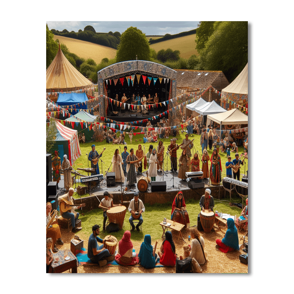 Womad Festival - England Painting Number Kit