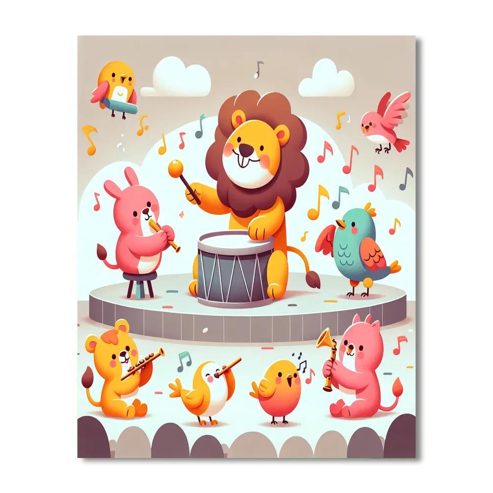 Animal Orchestra Adventure Painting By Numbers Kit