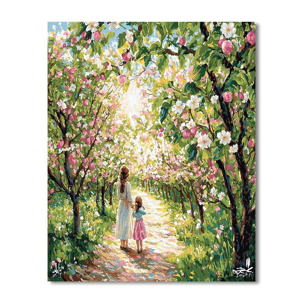 Mom's Blooming Orchard Paint By Color