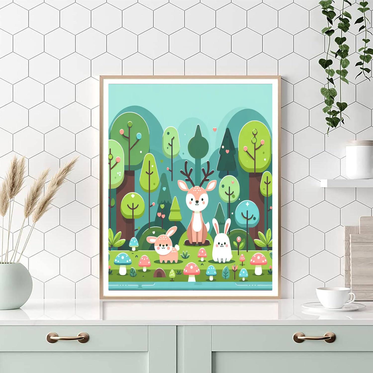 Forest Fantasy Friends Numbered Painting Kits