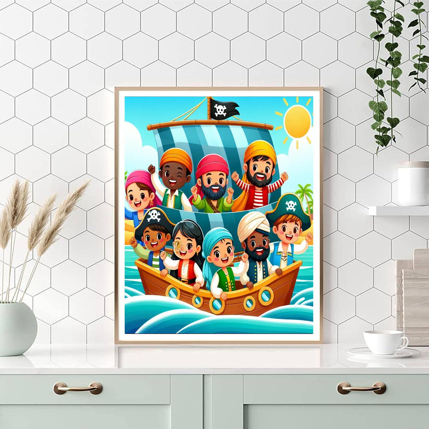 Adventurous Pirate Journey Paint By Numbers