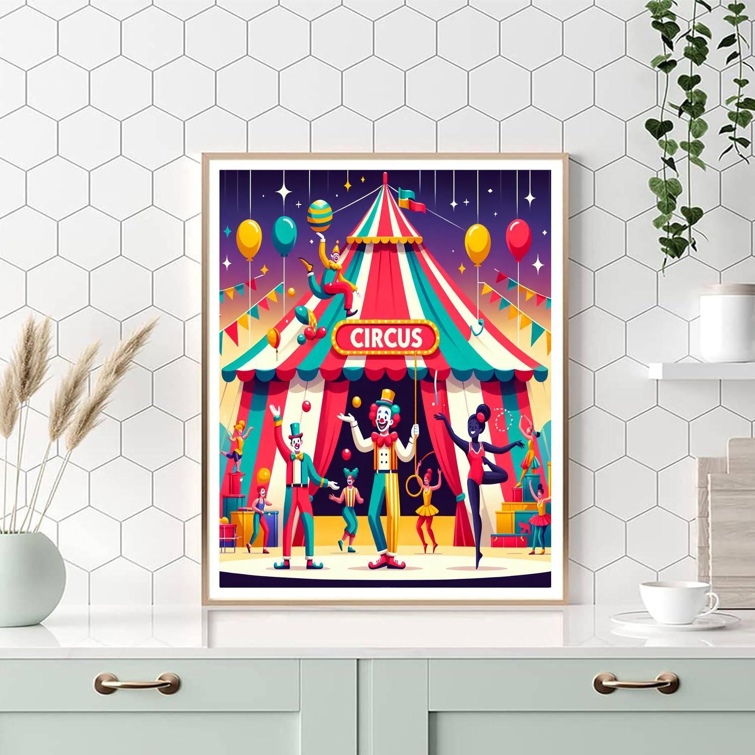 Creative Circus Adventure Painting By Numbers Kit