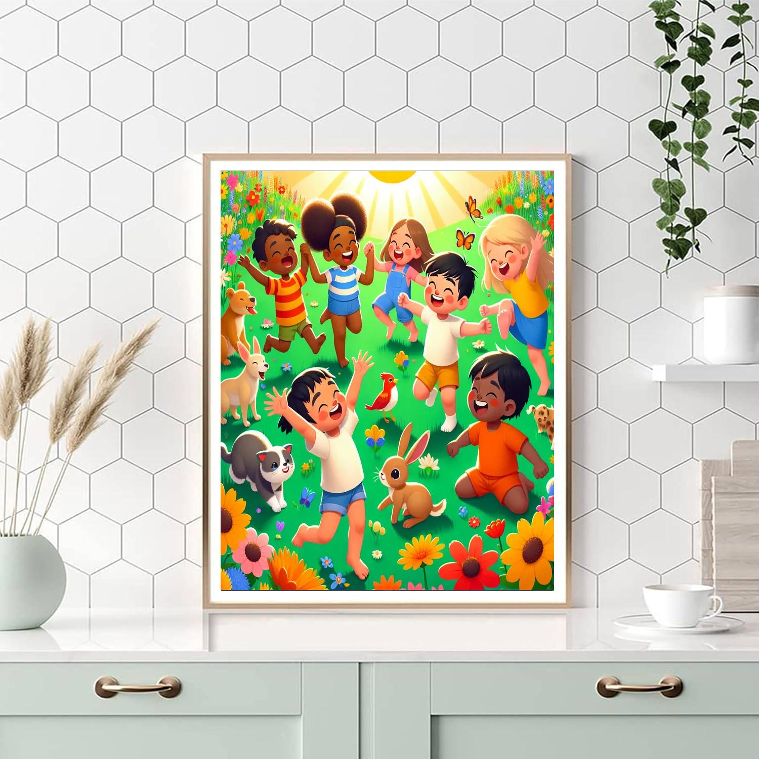 Sunshine Meadow Frolic DIY Paint By Numbers