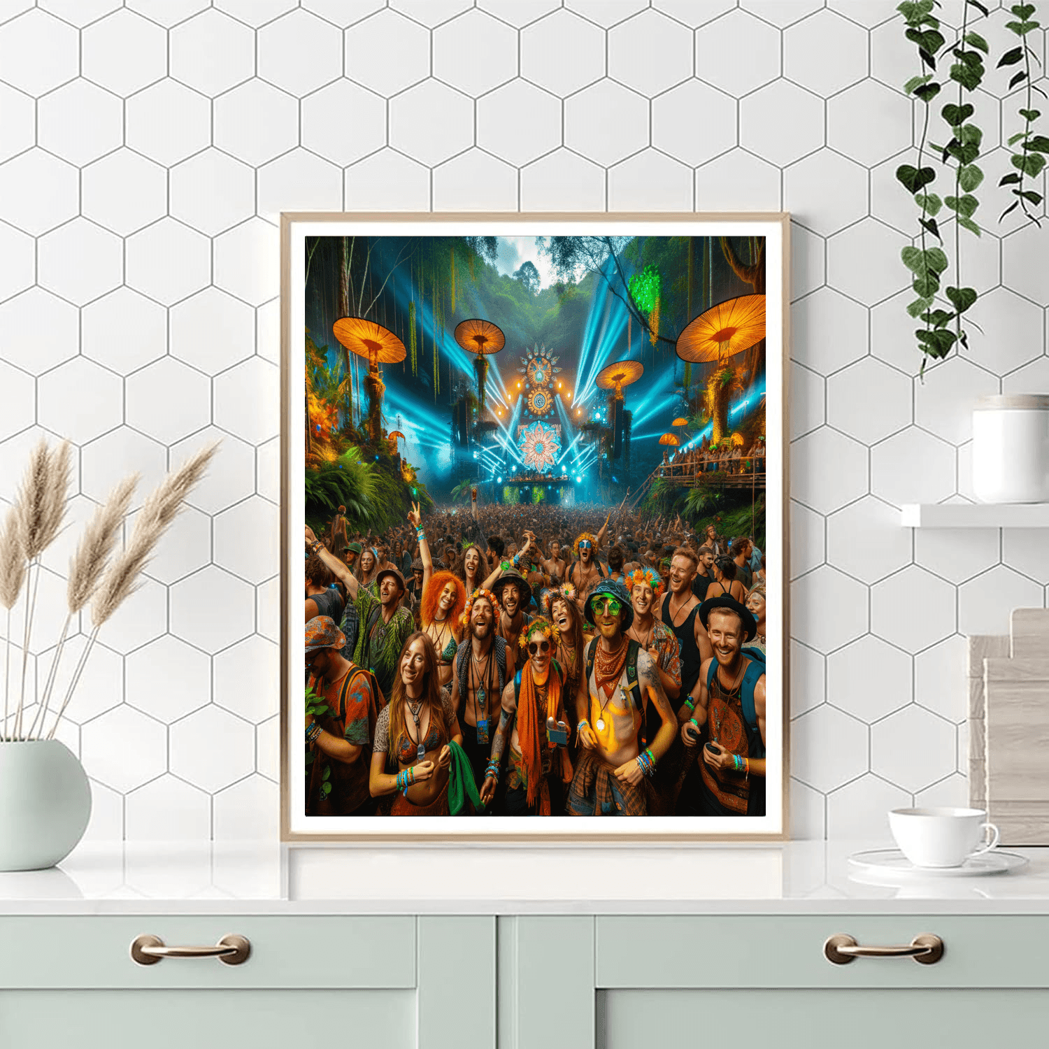 Jungle Party Festival Painting By Numbers Kit