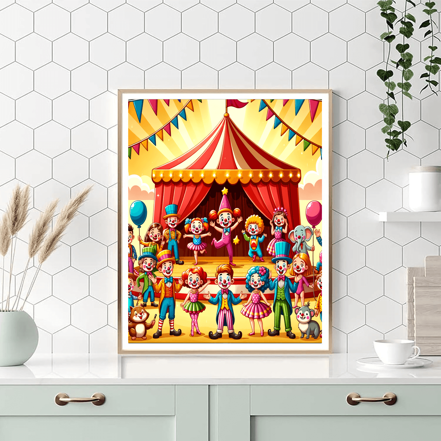 Joyful Circus Show Paint By Color