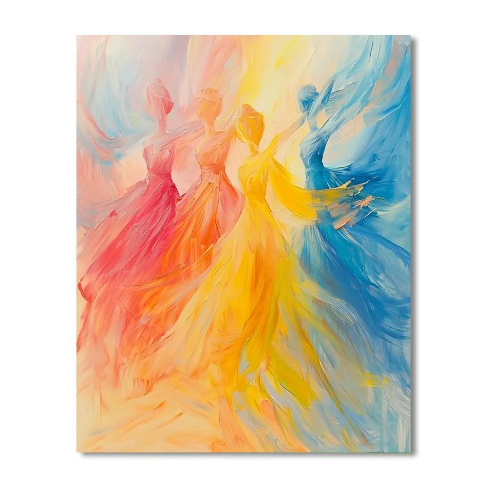 Edgar Degas Inspired Radiant Serenity  DIY Paint By Numbers