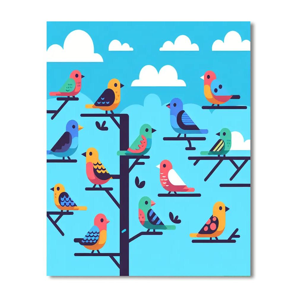 Artful Aviary Enchantment Numbered Painting Kits