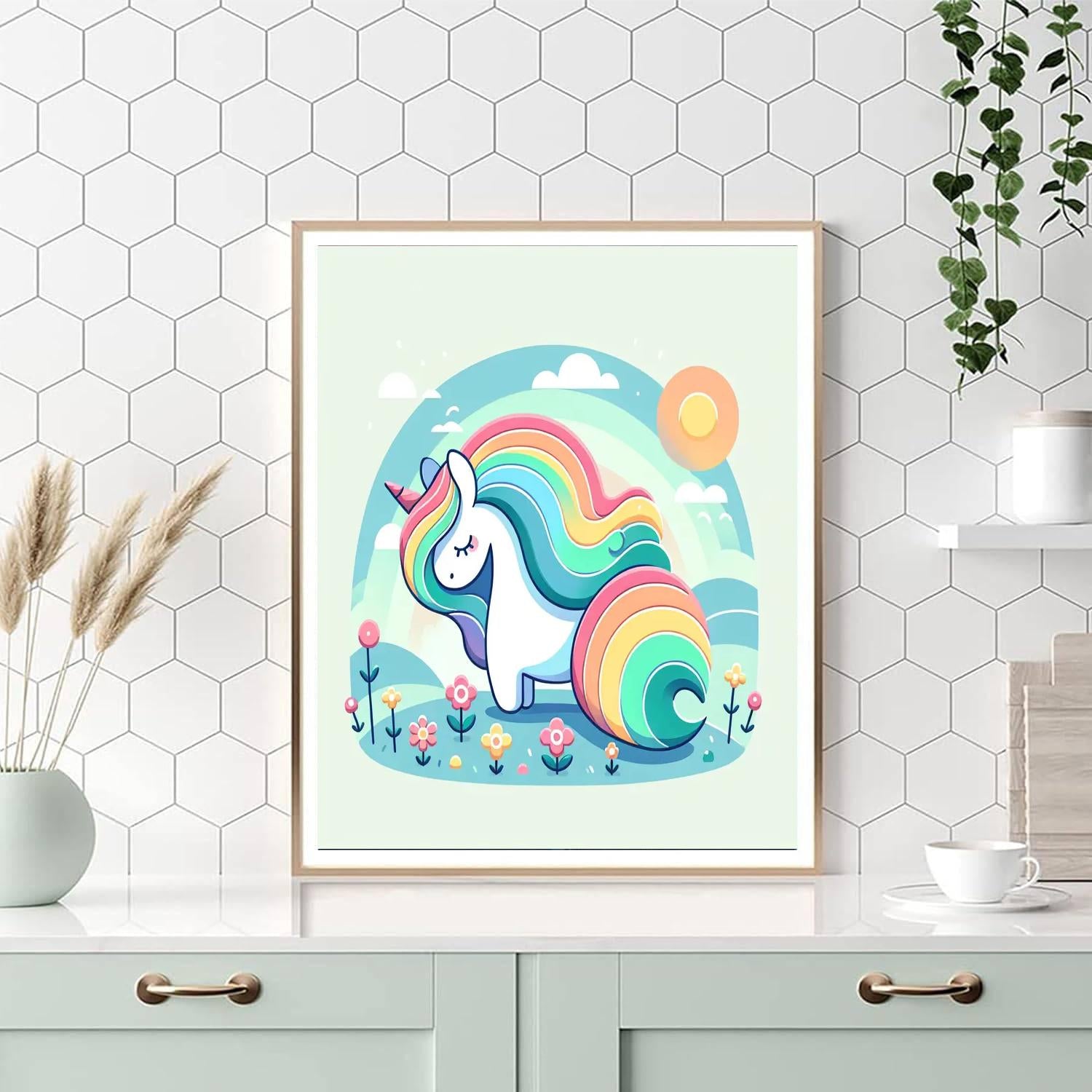 Magic Unicorn Land Paint By Numbers
